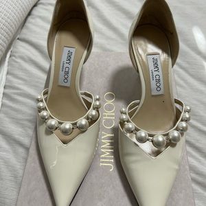 Jimmy Choo Aurelie 65 Latte/White
